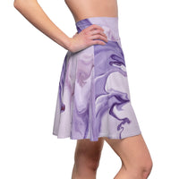 Purple Oil Skater Skirt
