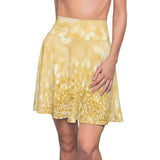 Gold Glitter Skater Skirt