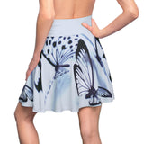 Butterfly Silhouette  Skater Skirt