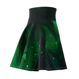 Royal Leaf Skater Skirt