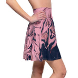 Pink & Navy Swirl Skater Skirt