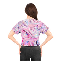 Swirl Frosting Crop Tee