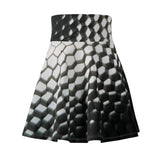 Black & White Comb Skater Skirt