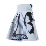 Butterfly Silhouette  Skater Skirt