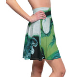 Emerald Oil Skater Skirt