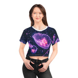 Purple Jellyfish Crop Tee