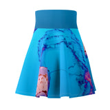 Pink & Blue Jellyfish Skater Skirt
